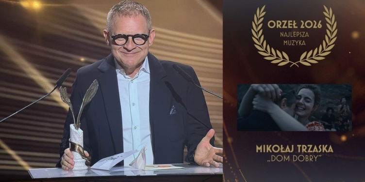 Mikołaj Trzaska z Orłem za muzykę do filmu „Dom dobry” - okładka